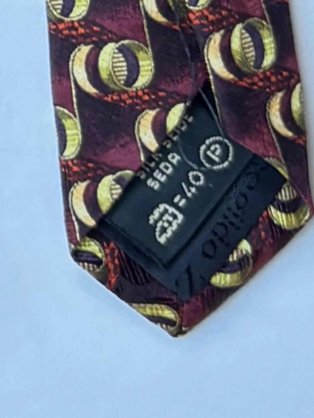 Ermenegildo Zegna maroon gold